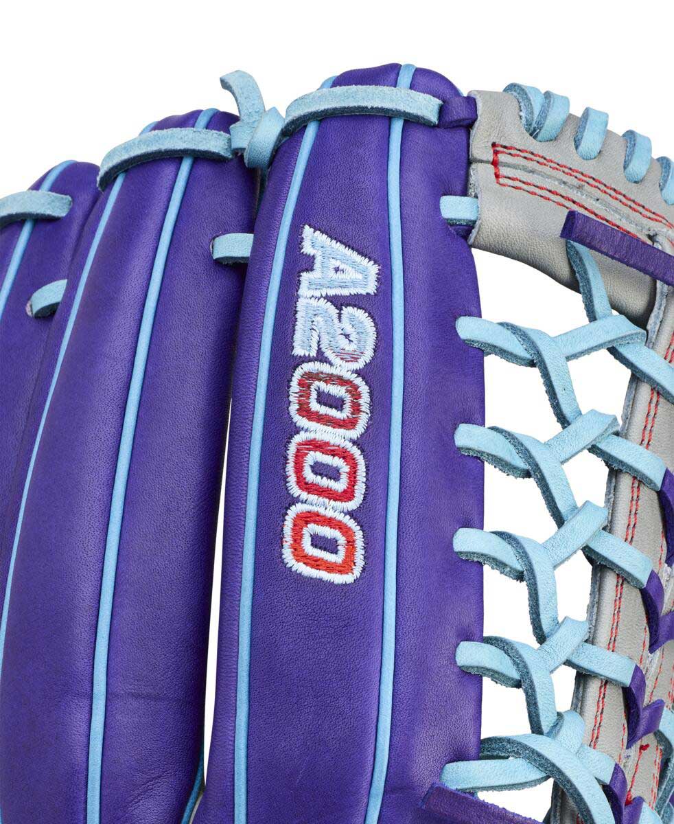 Wilson A2000 Fastpitch Summer 2026 T125 Purple/Grey/Sky Blue 12.5" - Image 6