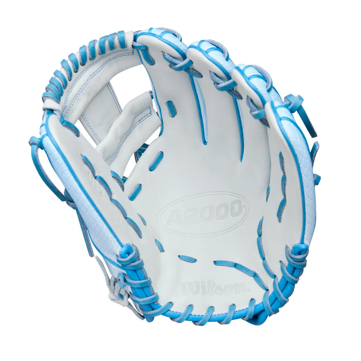 Wilson A2000 Fastpitch Winter 2025 H12SS White/Sky Blue-12"-RHT - Image 2