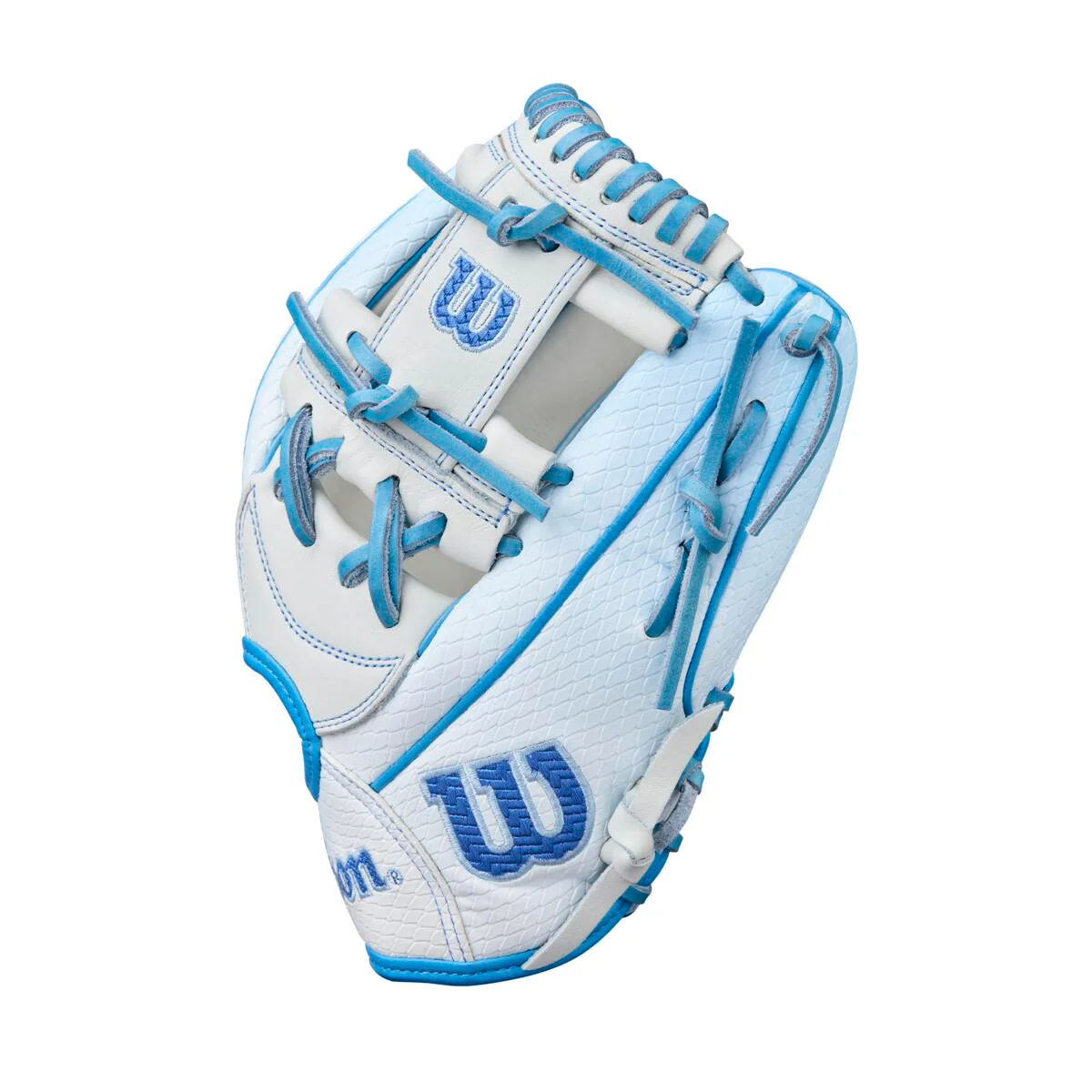 Wilson A2000 Fastpitch Winter 2025 H12SS White/Sky Blue-12"-RHT - Image 3