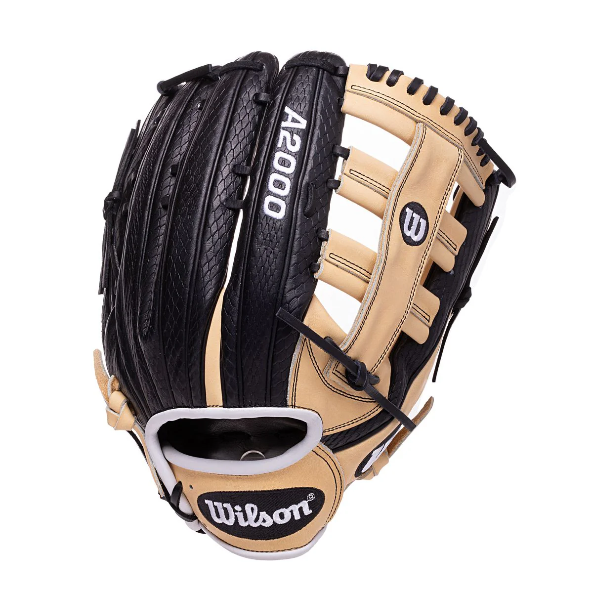 Wilson A2000 H-Web Black/Blonde Snakeskin 13"- RHT