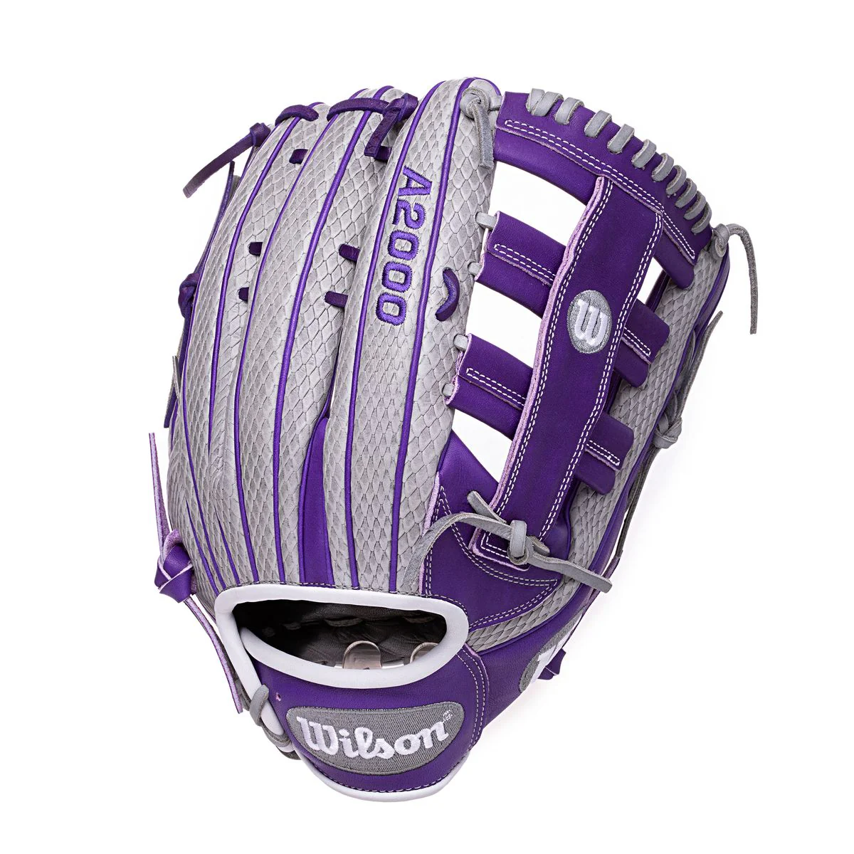 Wilson A2000 H-Web Purple/Grey Snakeskin 13"- RHT