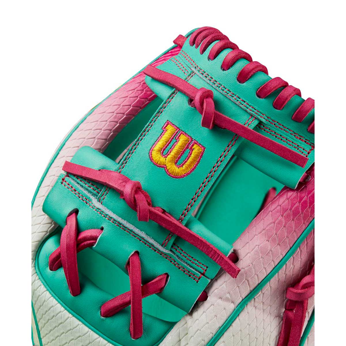 Wilson A2000 September 2024 GOTM 1975 Seafoam/Pink/Yellow 11.75"-RHT - Image 5