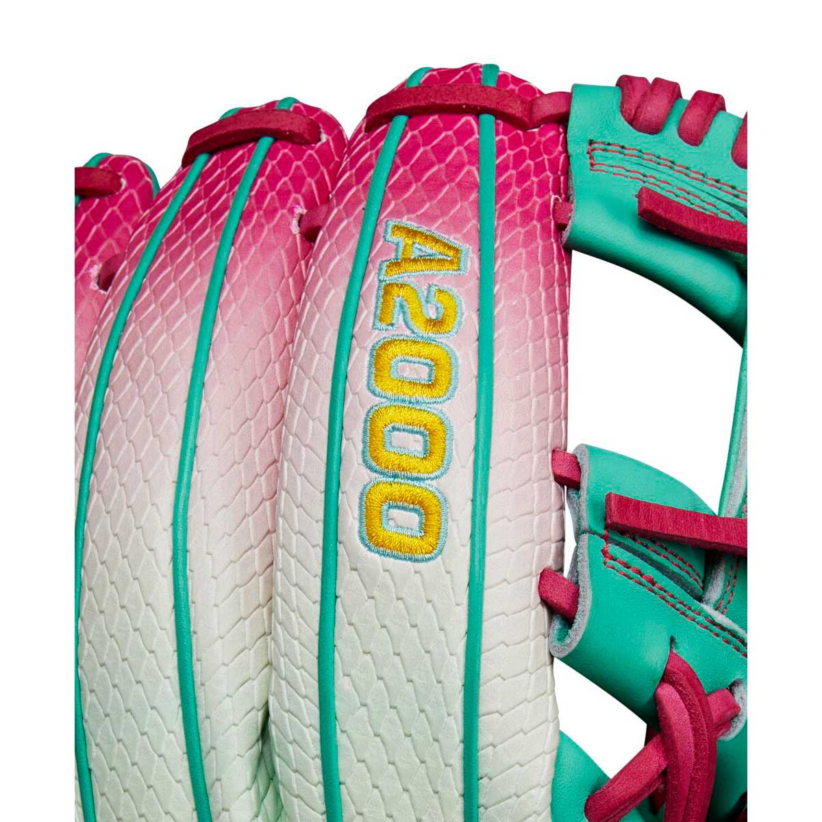Wilson A2000 September 2024 GOTM 1975 Seafoam/Pink/Yellow 11.75"-RHT - Image 6