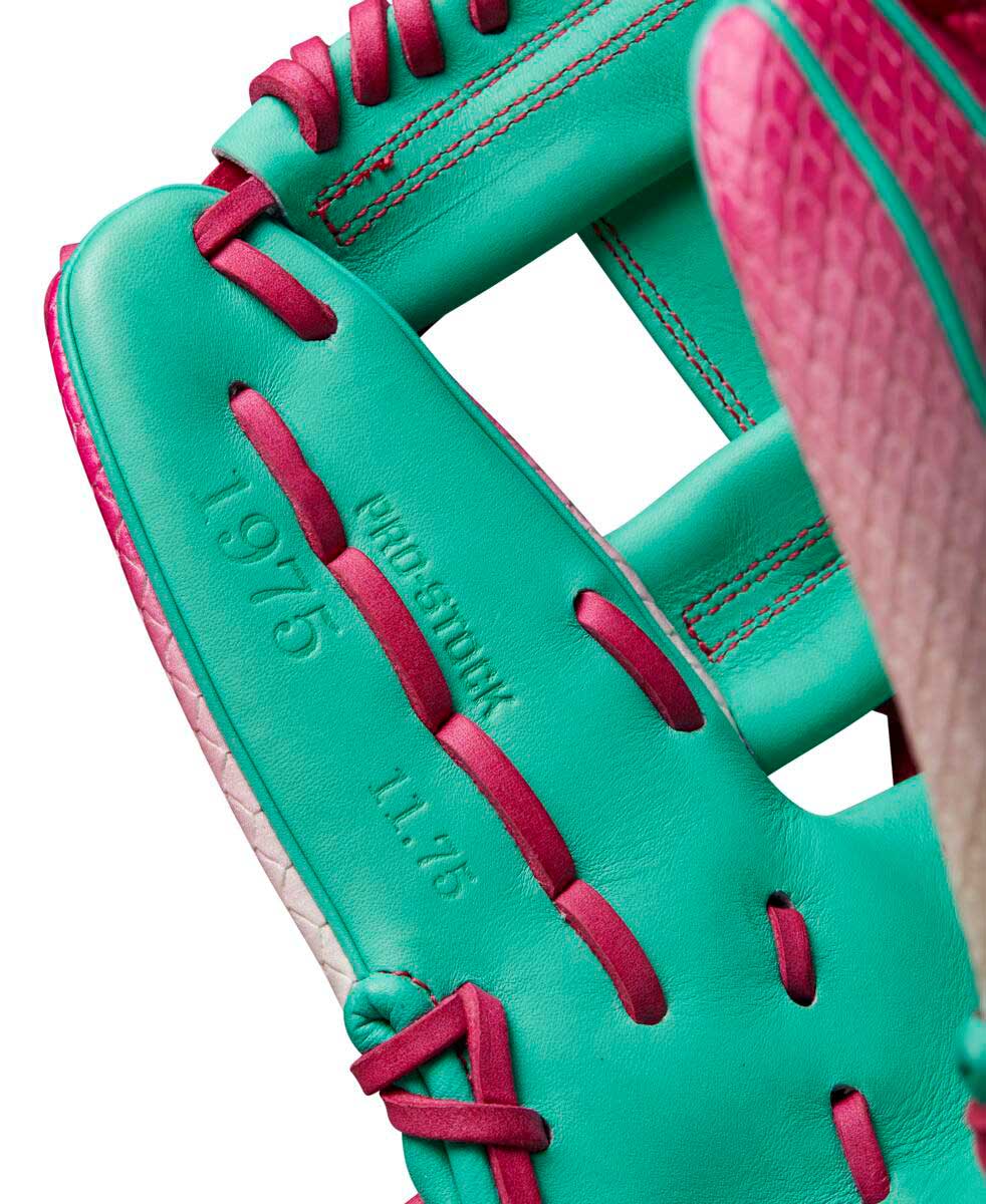 Wilson A2000 September 2024 GOTM 1975 Seafoam/Pink/Yellow 11.75"-RHT - Image 7