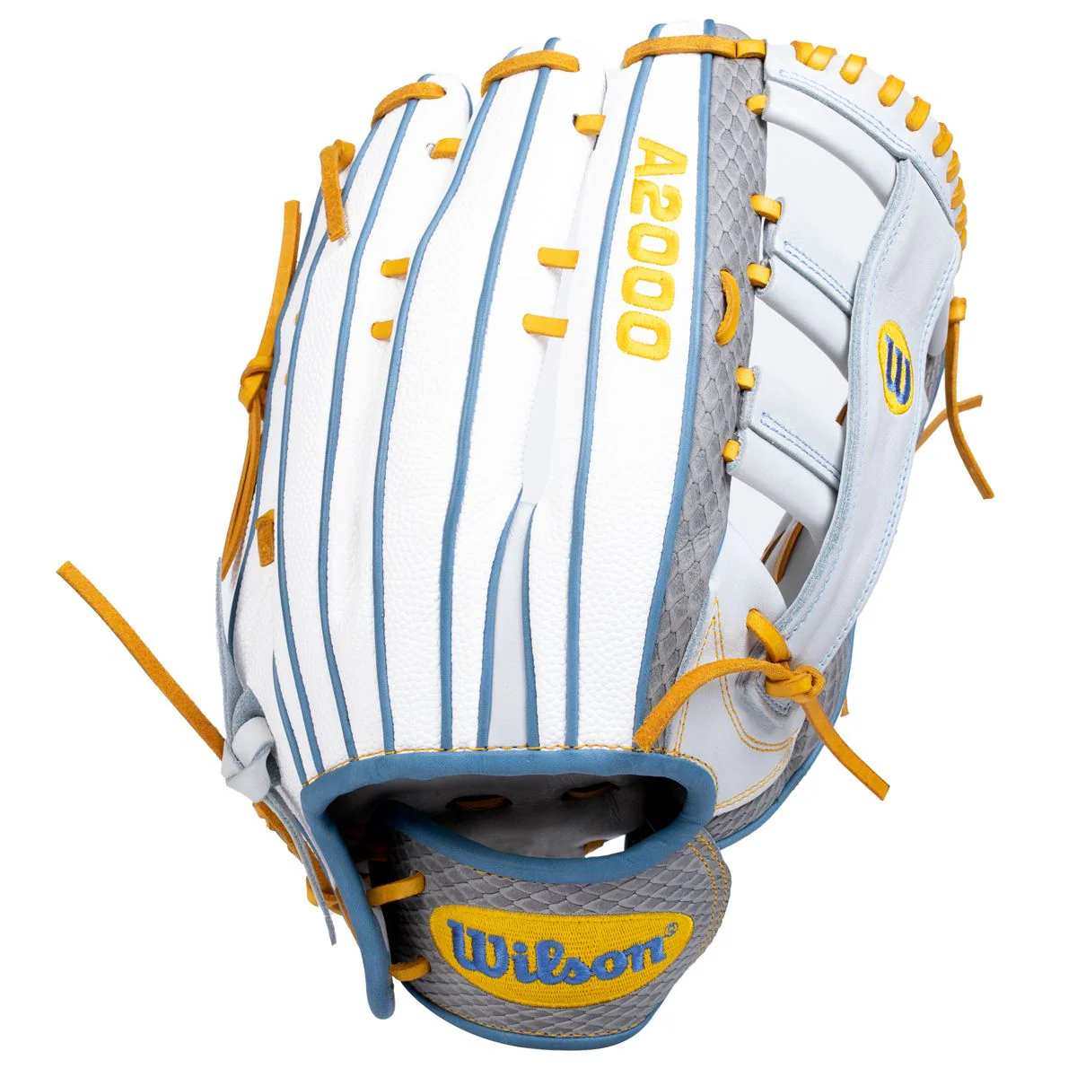Wilson A2000 Single Post White Superskin/Grey 13"- RHT