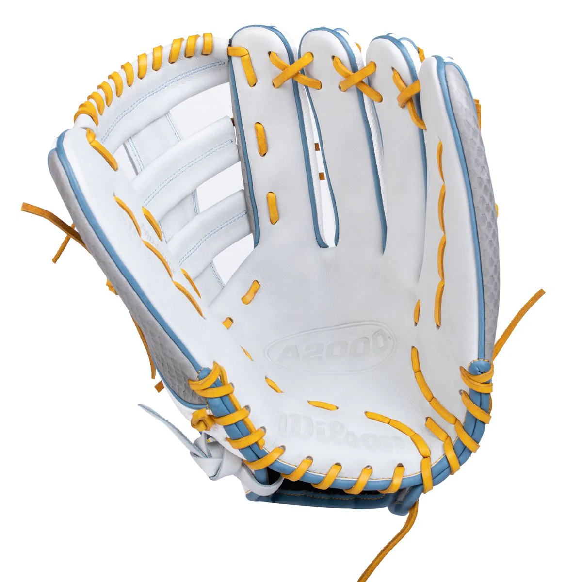 Wilson A2000 Single Post White Superskin/Grey 13"- RHT - Image 2