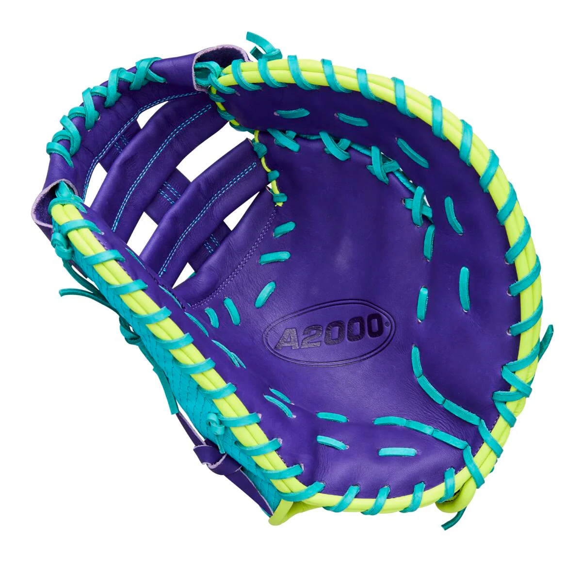 Wilson A2000 Spring 2026 1612SS Teal/Purple 12" - Image 2