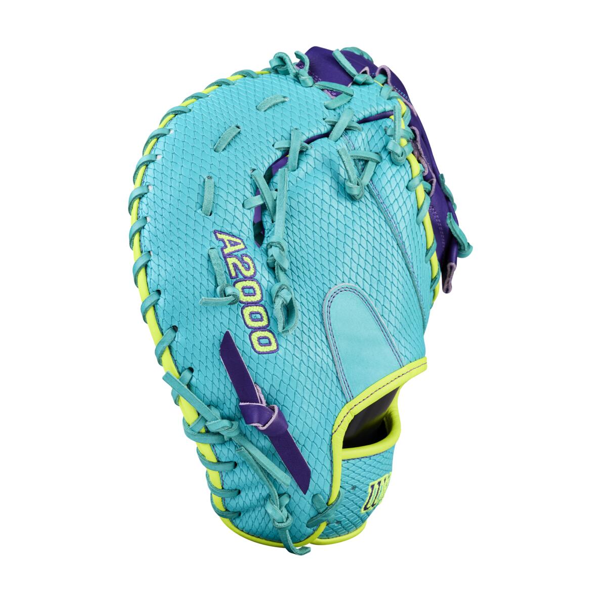 Wilson A2000 Spring 2026 1612SS Teal/Purple 12" - Image 4