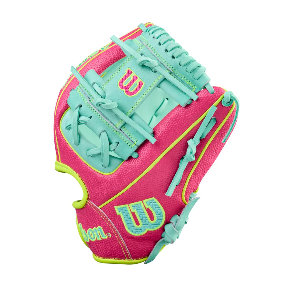 Wilson A2000 Spring 2026 DP15SS Seafoam/Flamingo 11.5"-RHT - Image 3