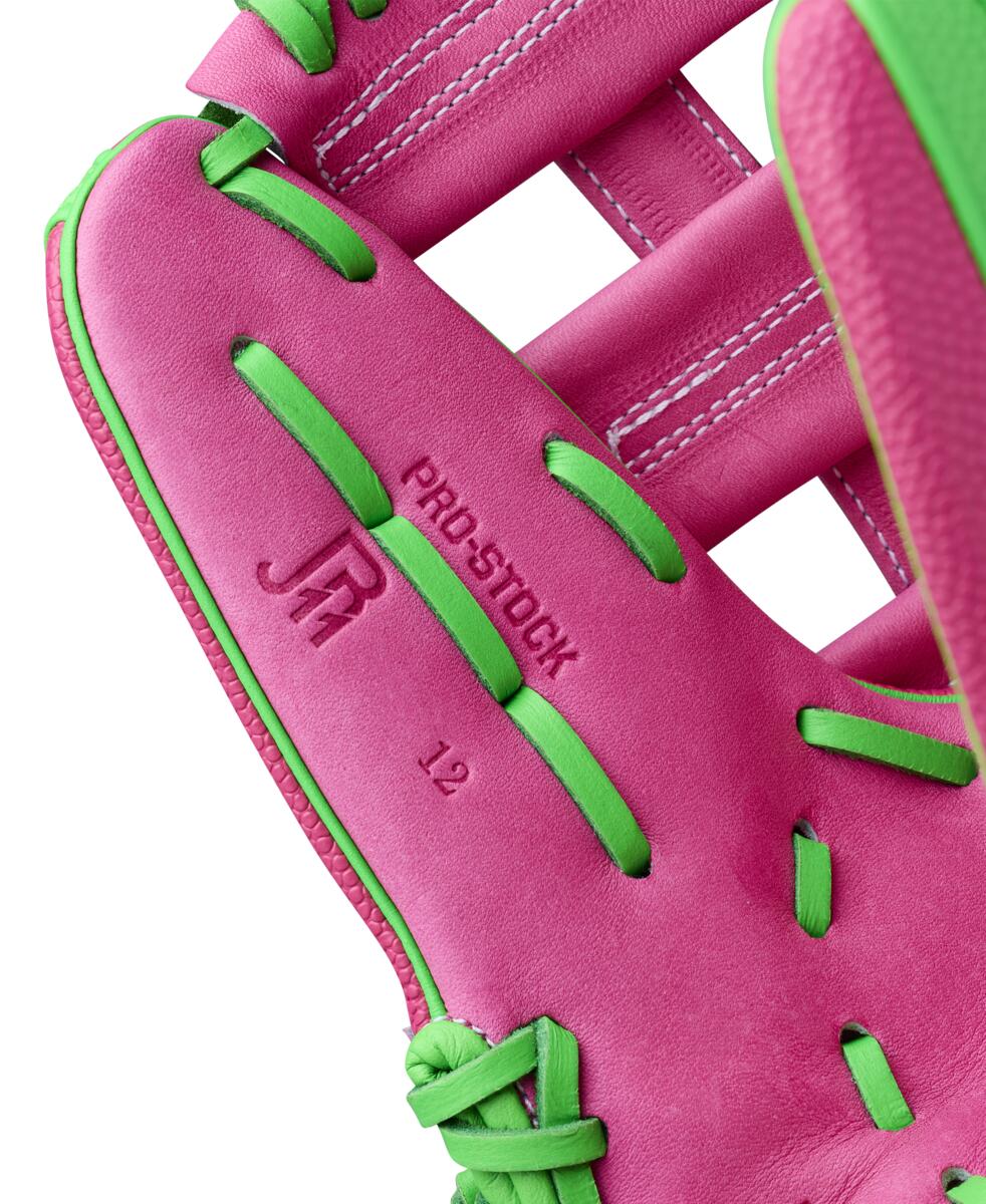 Wilson A2000 Spring 2026 Jose Ramirez GM Flamingo Pink/Neon Green SS 12"-RHT - Image 7