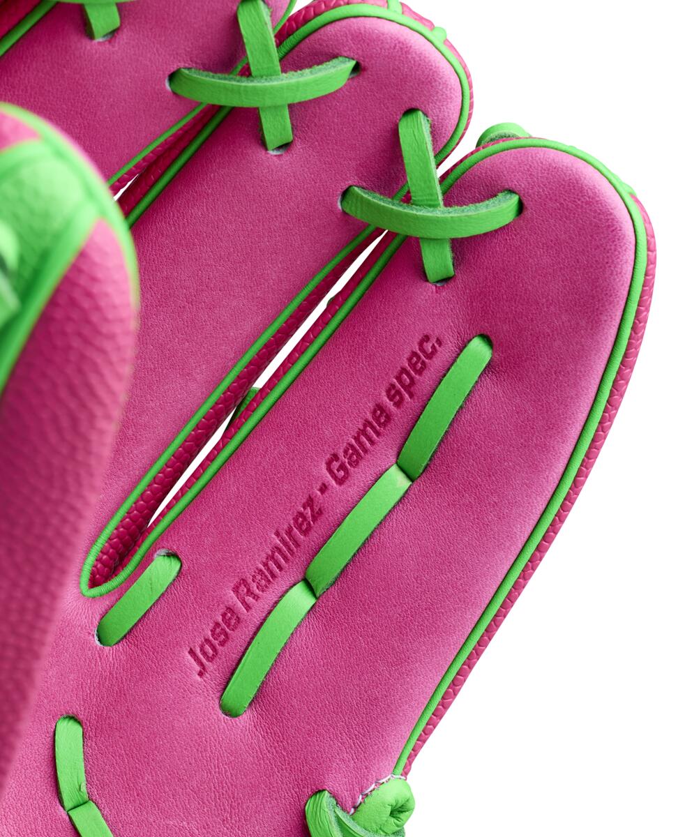 Wilson A2000 Spring 2026 Jose Ramirez GM Flamingo Pink/Neon Green SS 12"-RHT - Image 8