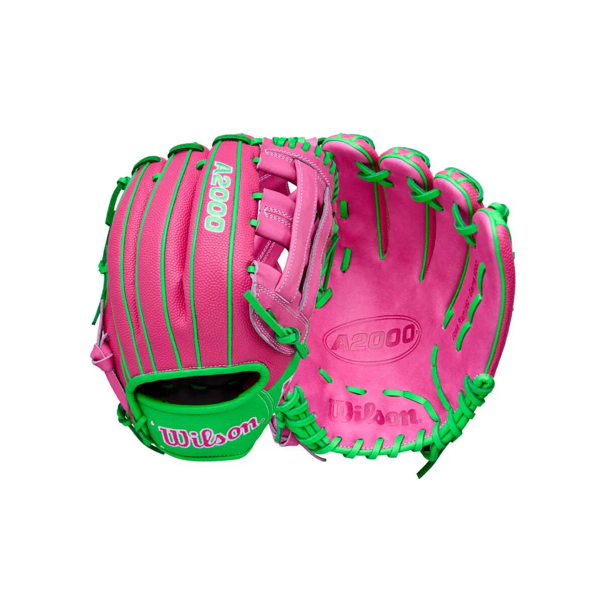 Wilson A2000 Spring 2026 Jose Ramirez GM Flamingo Pink/Neon Green SS 12"-RHT - Image 9