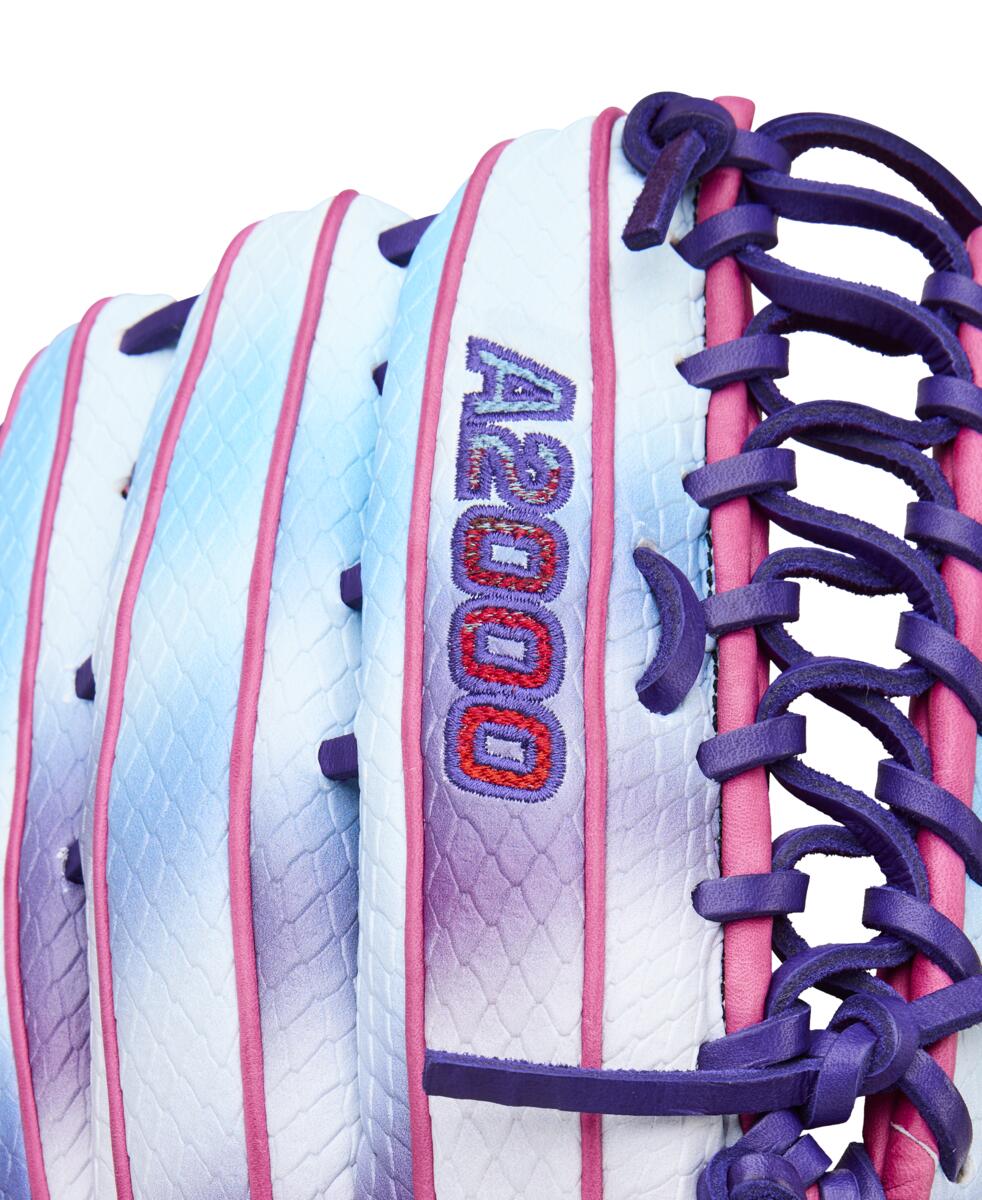 Wilson A2000 Spring 2026 OT7SS Pink/Purple/Blue Cloudfare 12.75" - Image 6