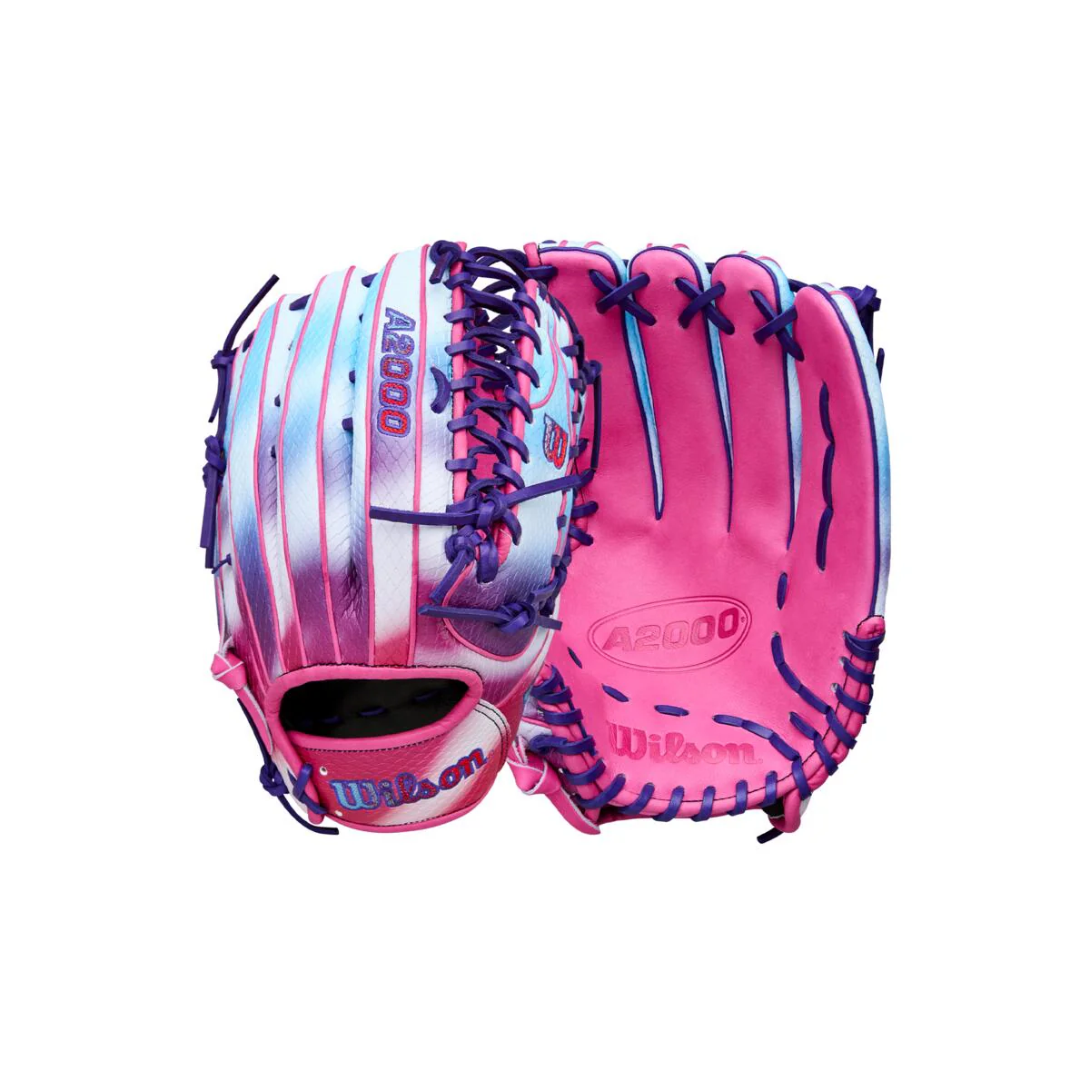 Wilson A2000 Spring 2026 OT7SS Pink/Purple/Blue Cloudfare 12.75" - Image 8