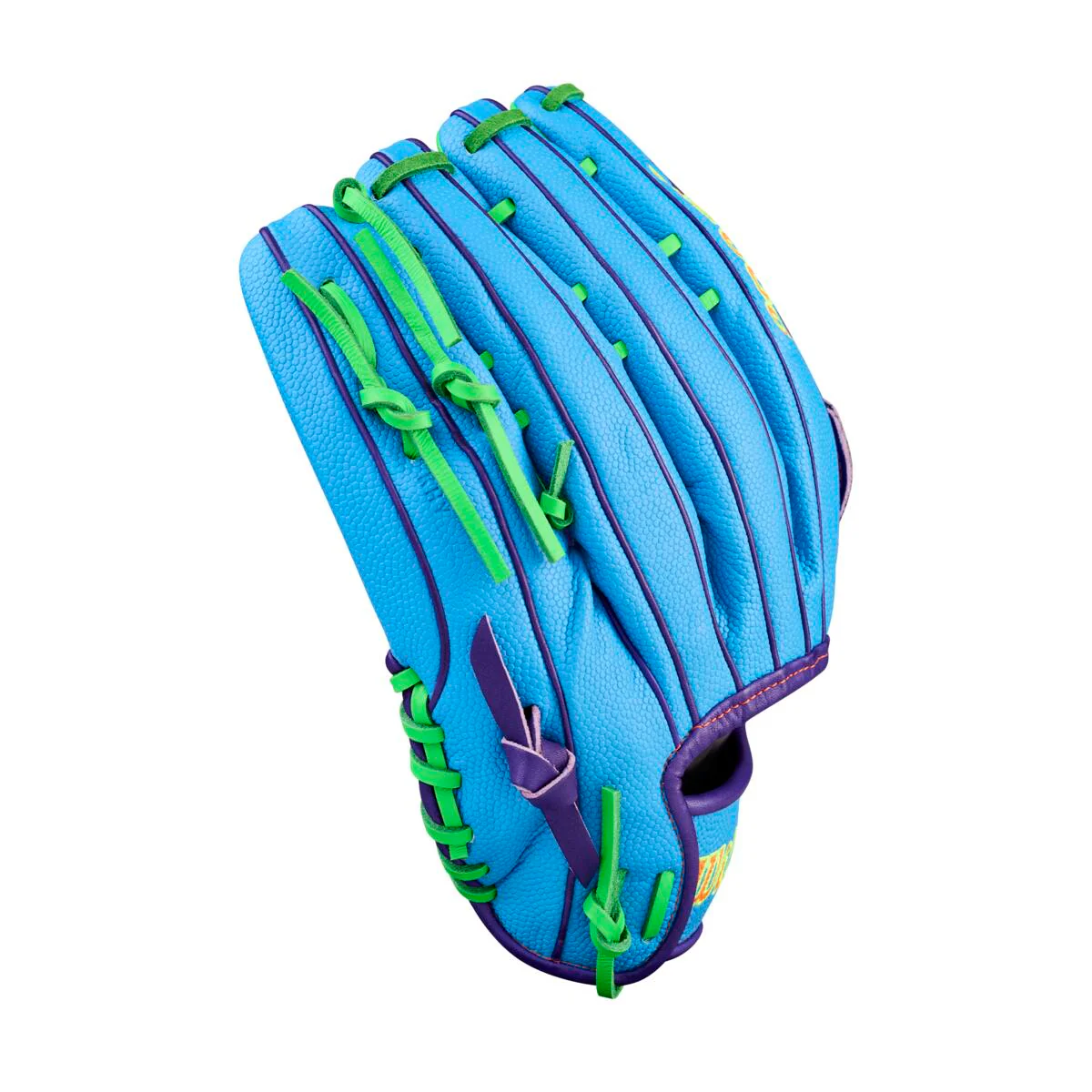 Wilson A2000 Spring 2026 PF50SS Purple/Neon Green 12.25" - Image 4