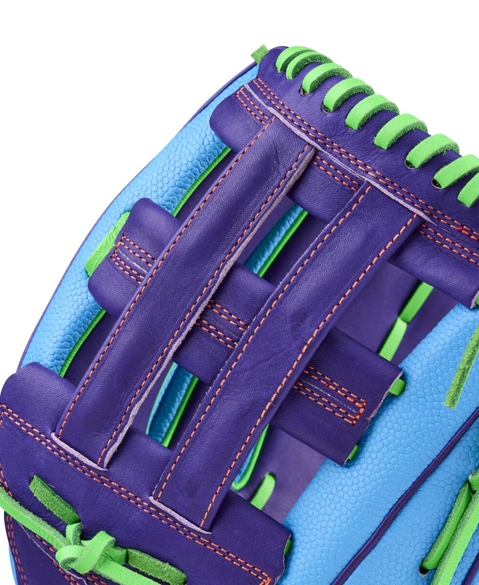 Wilson A2000 Spring 2026 PF50SS Purple/Neon Green 12.25" - Image 5