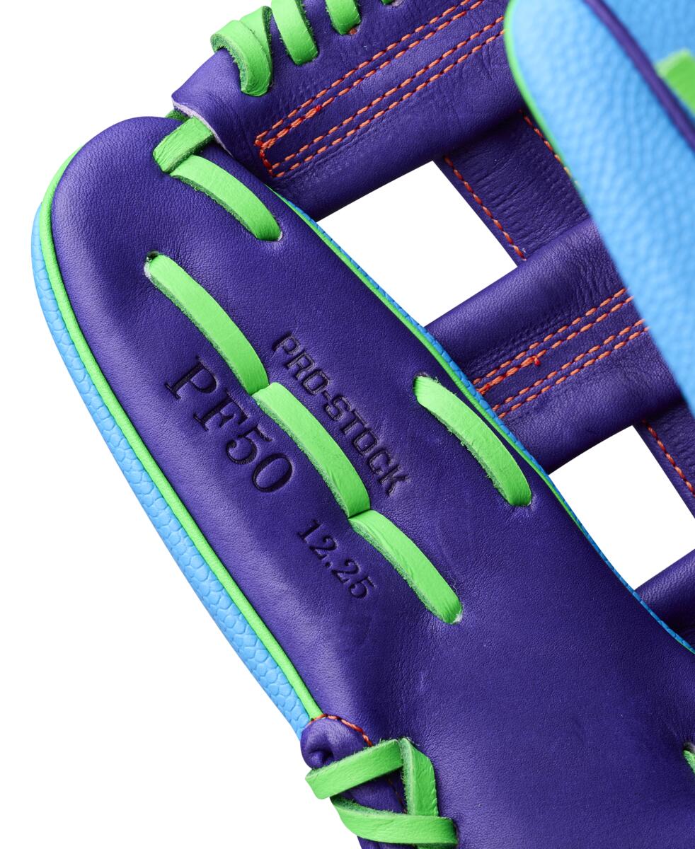 Wilson A2000 Spring 2026 PF50SS Purple/Neon Green 12.25" - Image 7