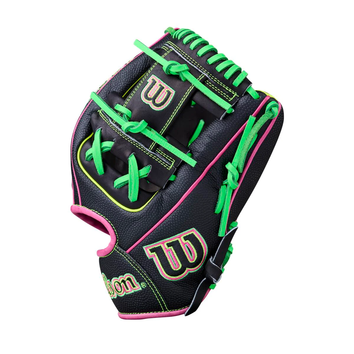 Wilson A2000 Summer 2026 1975SS Black/Flamingo/Optic 11.75"-RHT - Image 3