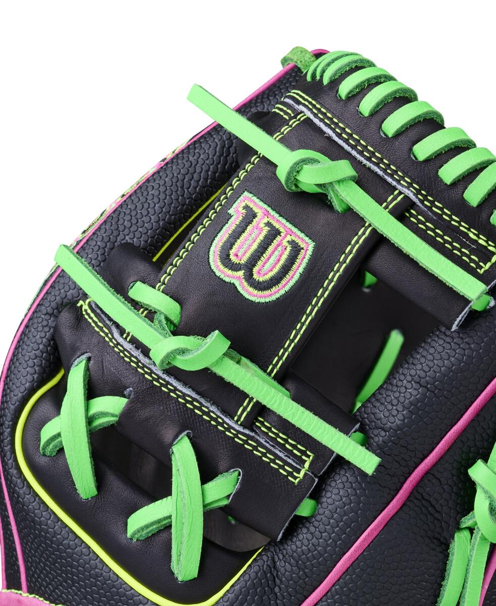 Wilson A2000 Summer 2026 1975SS Black/Flamingo/Optic 11.75"-RHT - Image 5