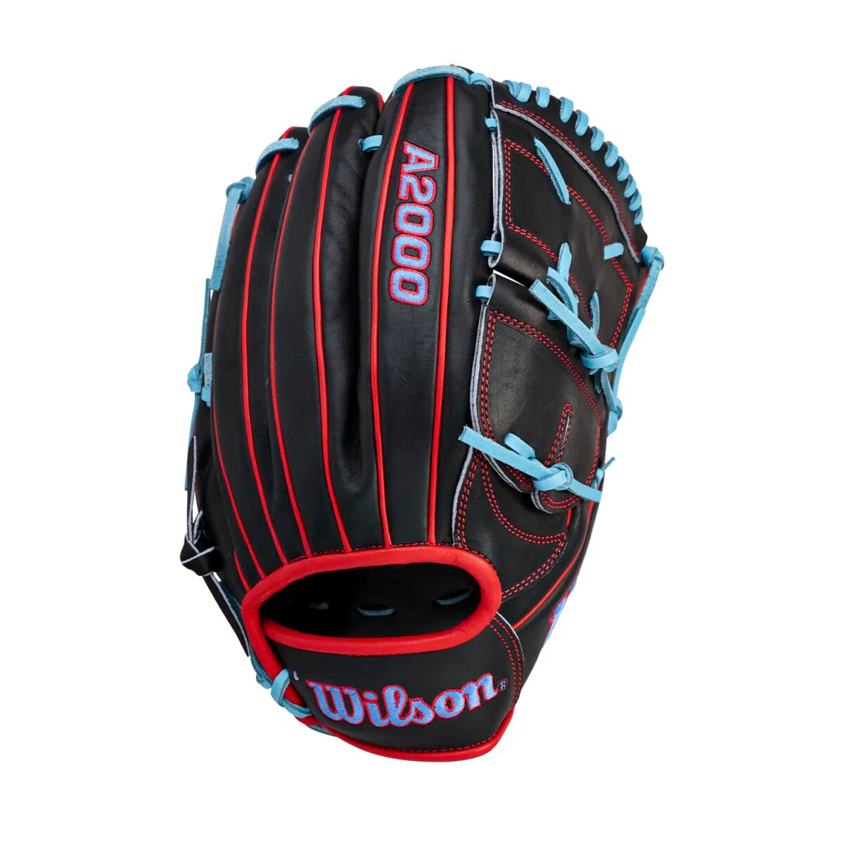 Wilson A2000 Summer 2026 B25 Black/Red/Sky Blue 12.25"