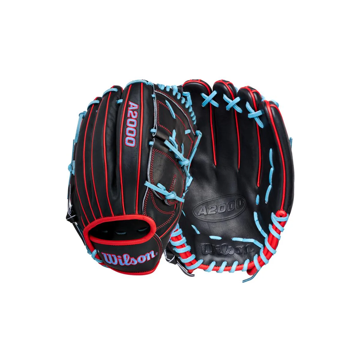 Wilson A2000 Summer 2026 B25 Black/Red/Sky Blue 12.25" - Image 8