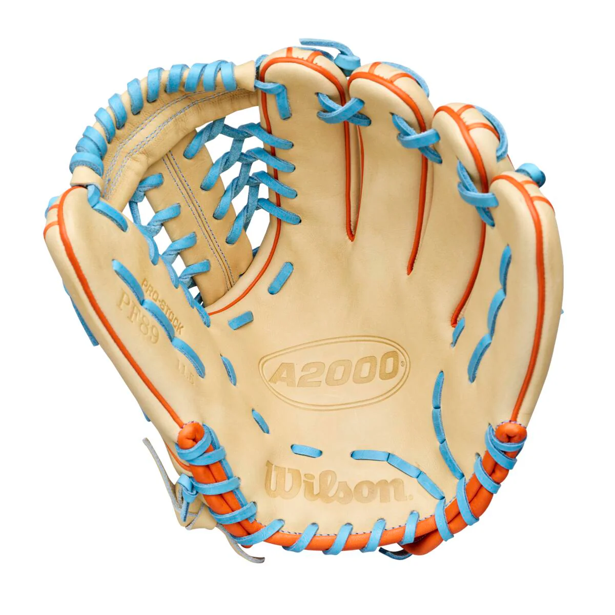 Wilson A2000 Summer 2026 PF89 Blonde/SkyBlue/Orange 11.5" - Image 2