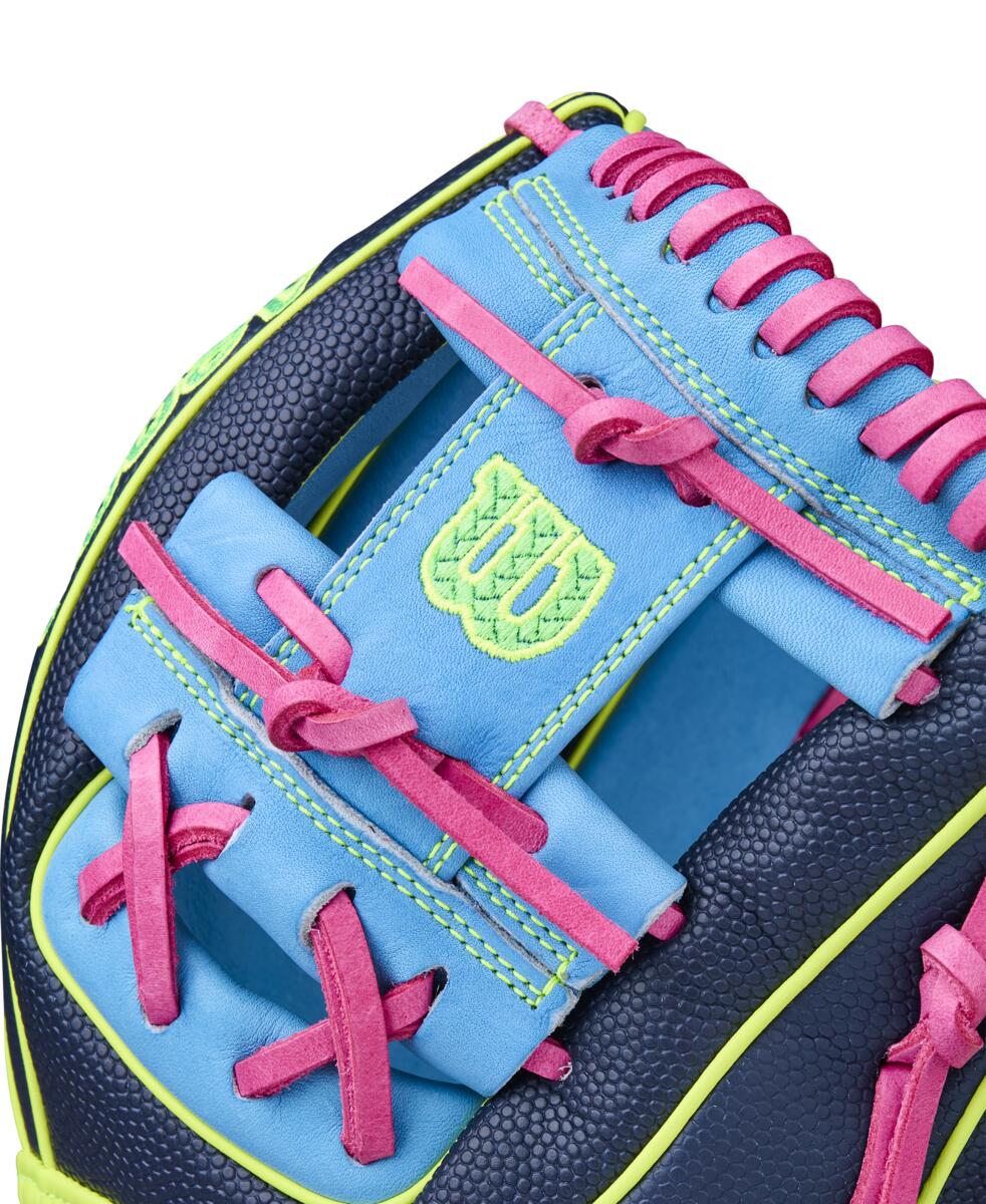 Wilson A2000 Winter 2025 1786SS  Navy/Sky Blue/Optic Yellow 11.5"-RHT - Image 8