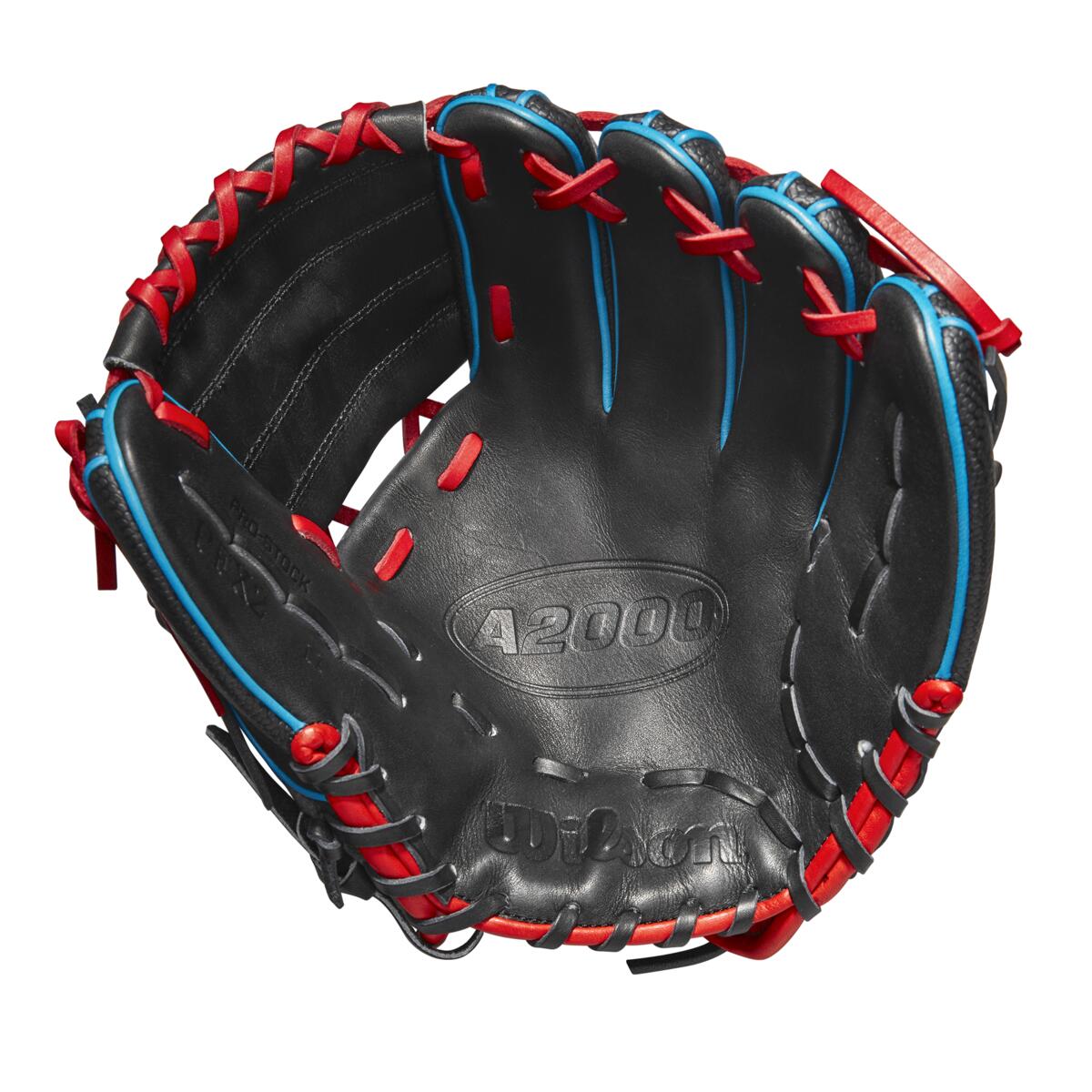 Wilson A2000 X2 Pedroia Fit Black/Red/Tropical 11"-RHT - Image 2