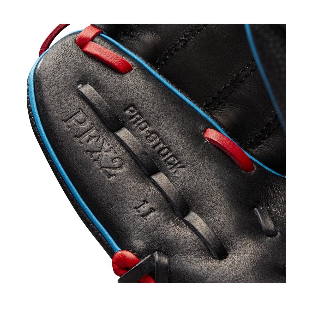 Wilson A2000 X2 Pedroia Fit Black/Red/Tropical 11"-RHT - Image 7