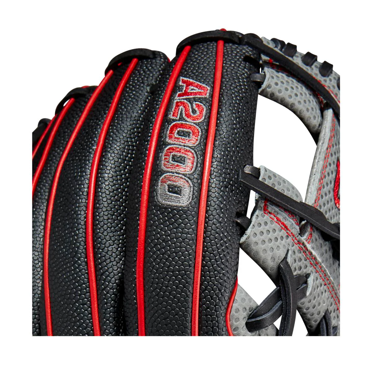 Wilson A2000SC SuperSkin 1975 Grey/Black/Red 11.75"-RHT - Image 6