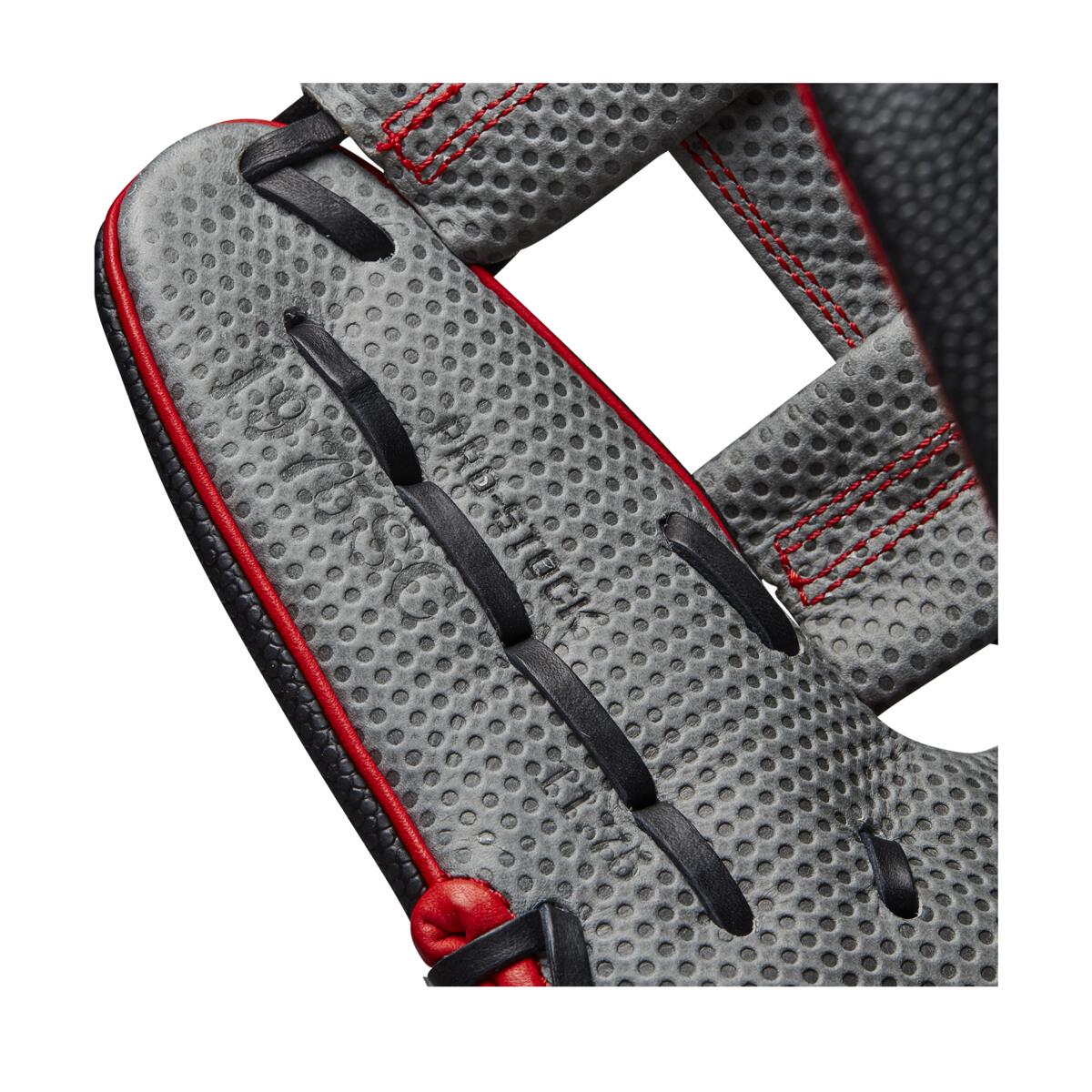 Wilson A2000SC SuperSkin 1975 Grey/Black/Red 11.75"-RHT - Image 7
