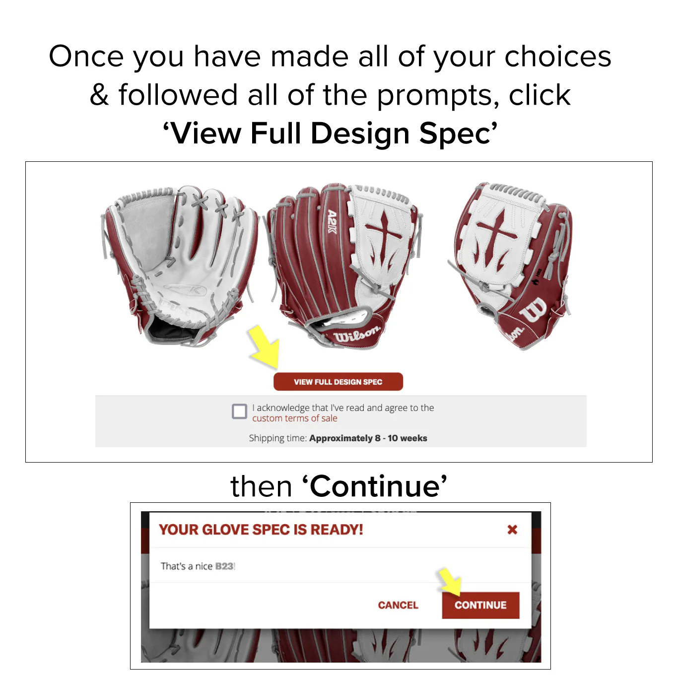 Wilson A2K Custom Glove - Image 3