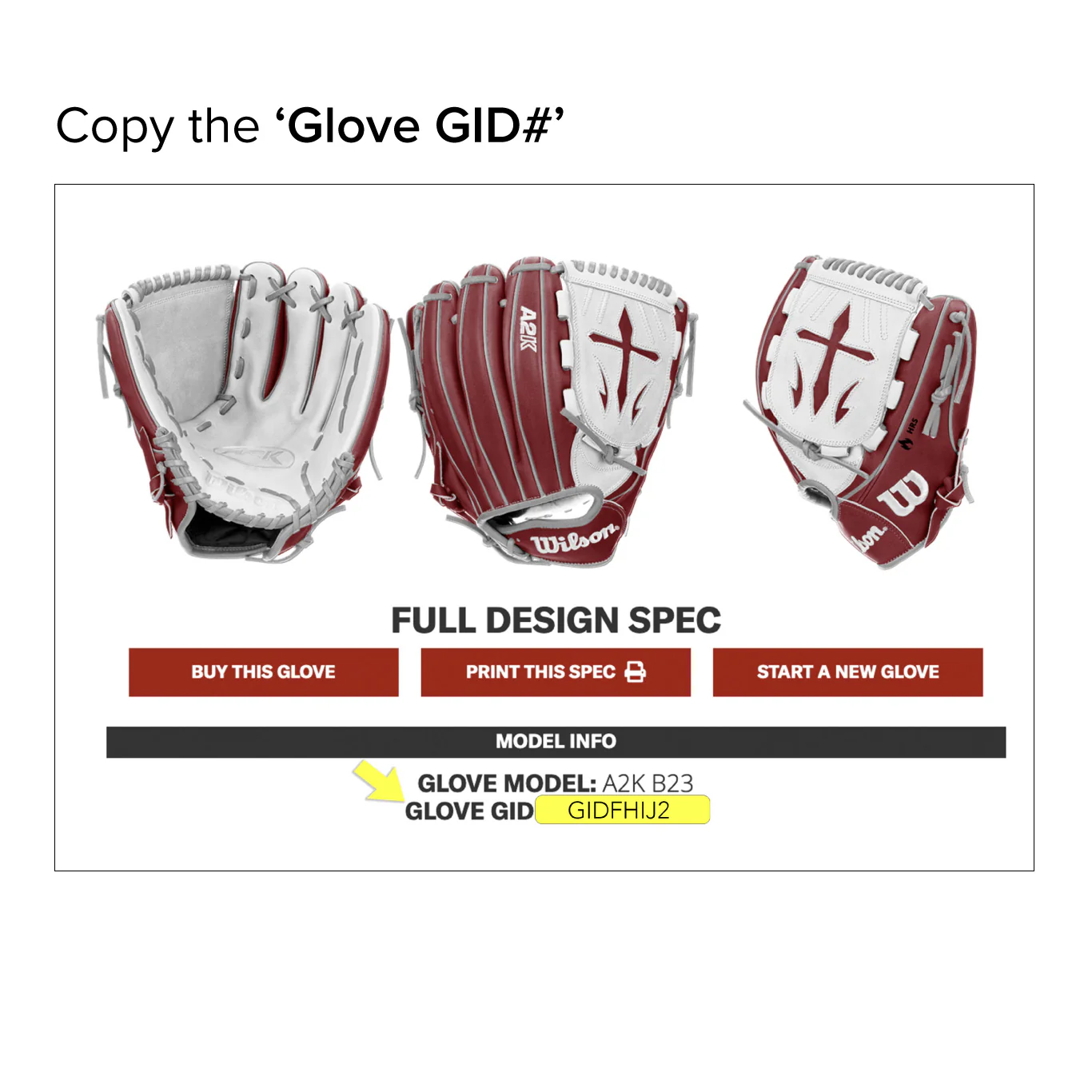 Wilson A2K Custom Glove - Image 4