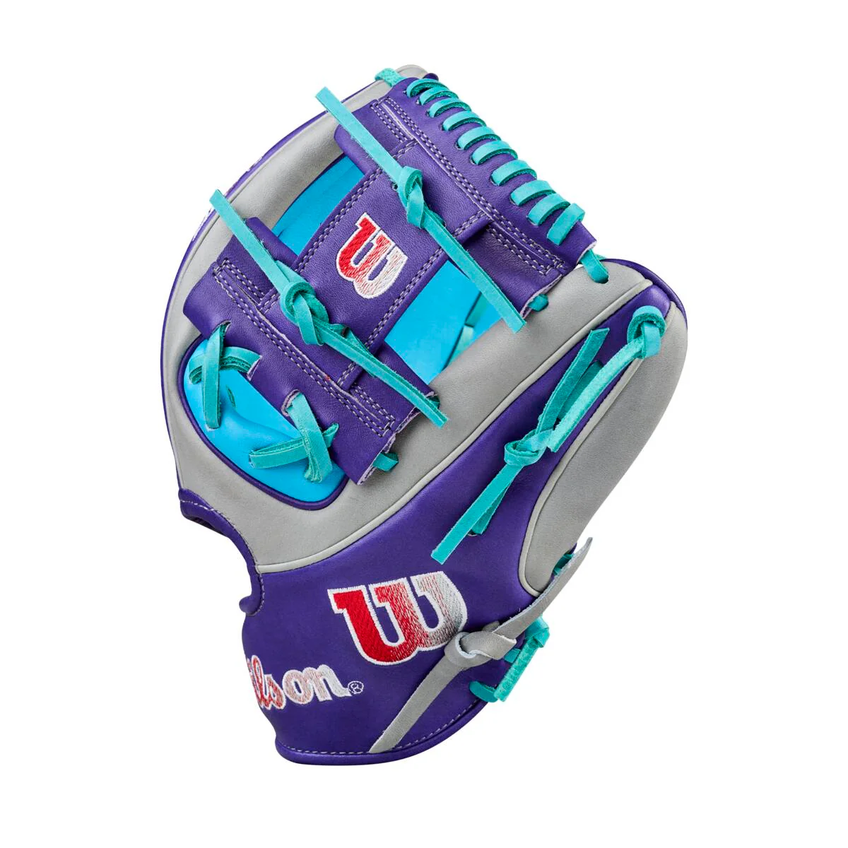 Wilson A2K Spring 2026 MB75 Grey/Purple/Tropical 11.75"-RHT - Image 3