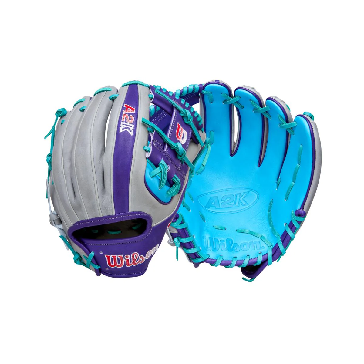 Wilson A2K Spring 2026 MB75 Grey/Purple/Tropical 11.75"-RHT - Image 8