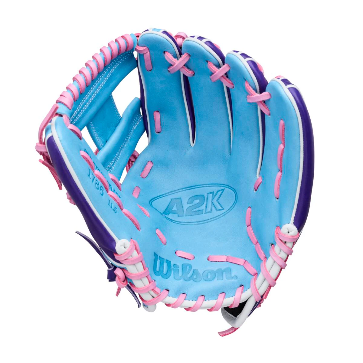 Wilson A2K Summer 2026 1786 Purple/Sky Blue 11.5"-RHT - Image 2