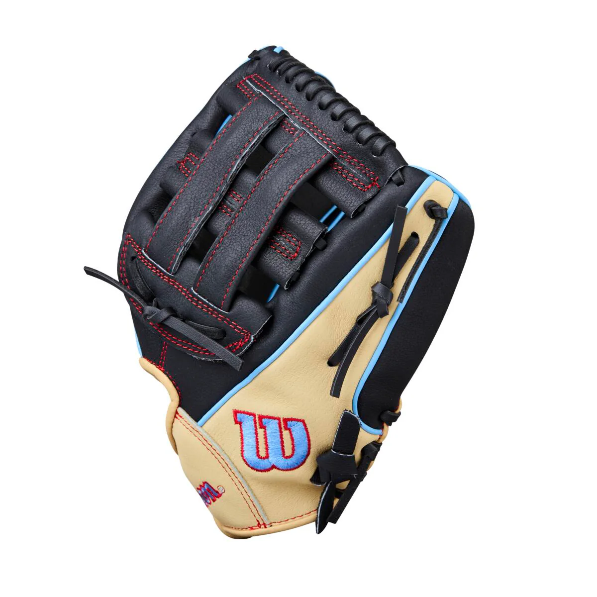 Wilson A450 H-Web Black/Blonde/Sky Blue 11" - Image 2