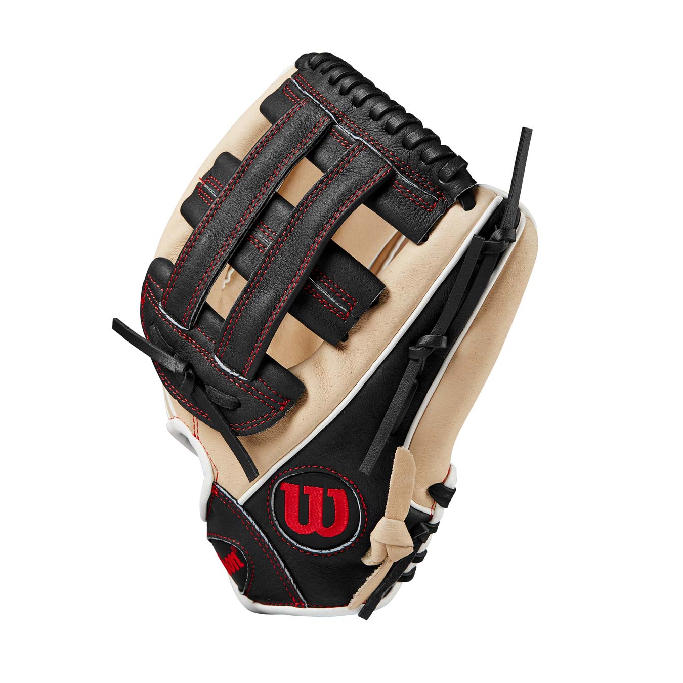 Wilson A450 H-Web Blonde/Black/Red 12" - Image 3