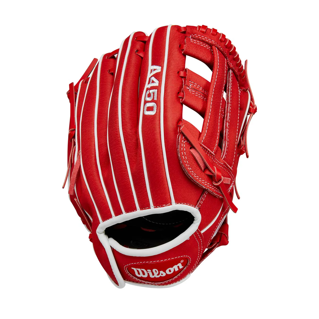 Wilson A450 H-Web Red/White 11"