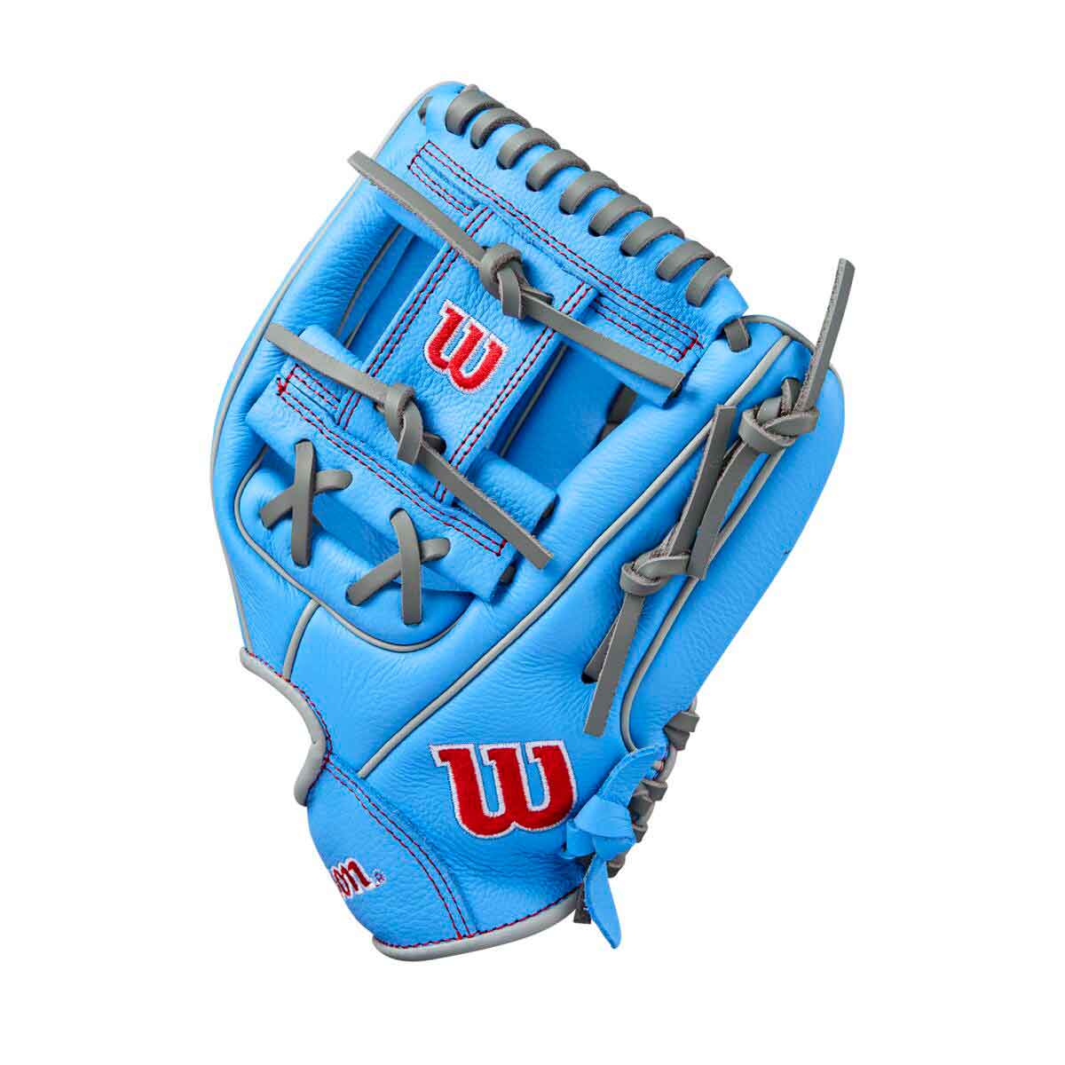 Wilson A500 H-Web Cool Blue/Grey/Red 11" - Image 3