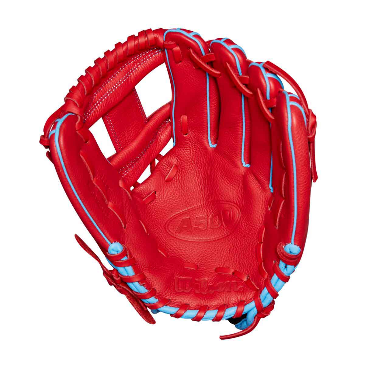 Wilson A500 H-Web Red/Cool Blue/White 11.5" - Image 2