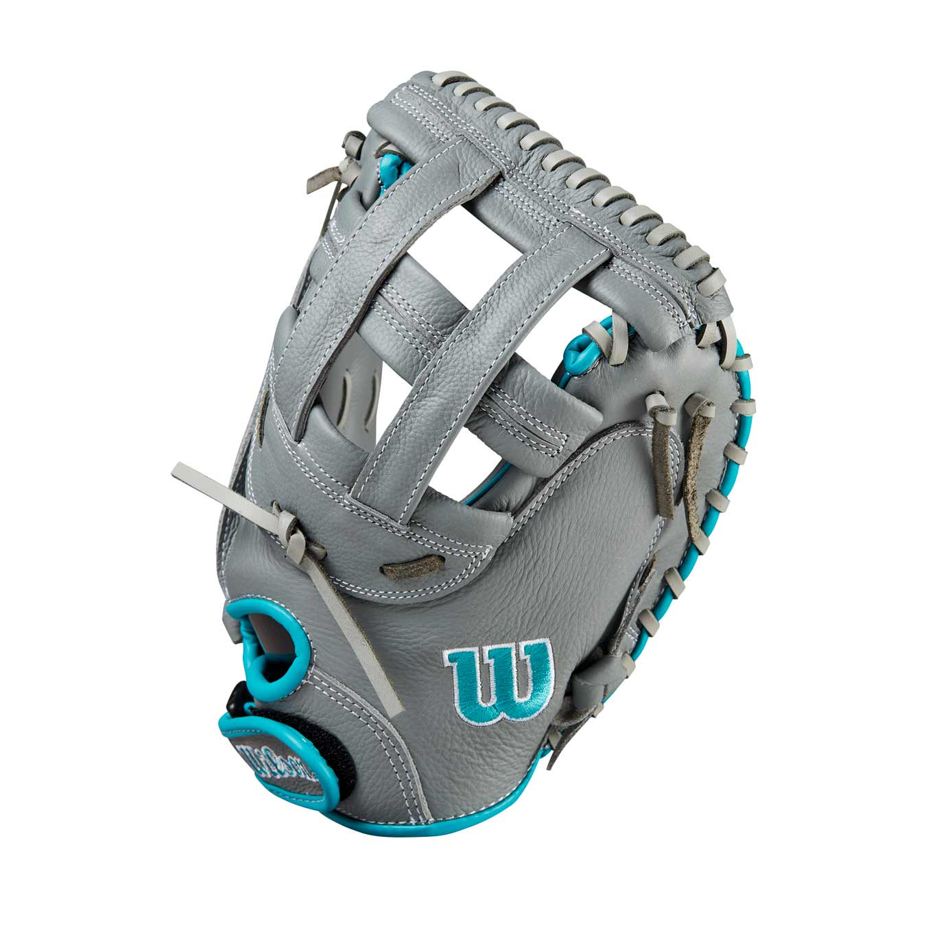 Wilson A500 Siren Fastpitch Dual Post CM Grey/Teal/White 32"-RHT - Image 3