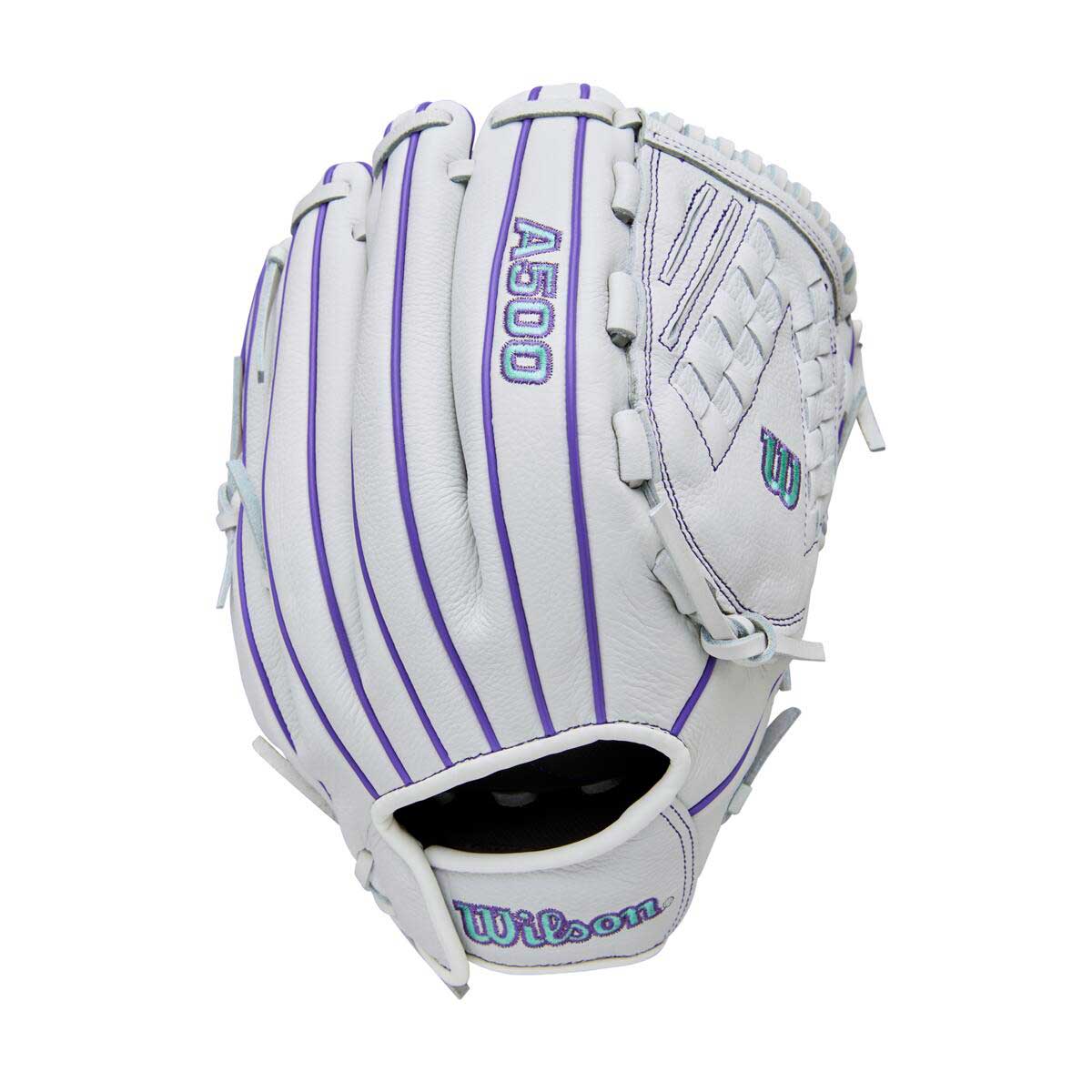 Wilson A500 Siren Fastpitch White/Seafoam/Purple 12.5"