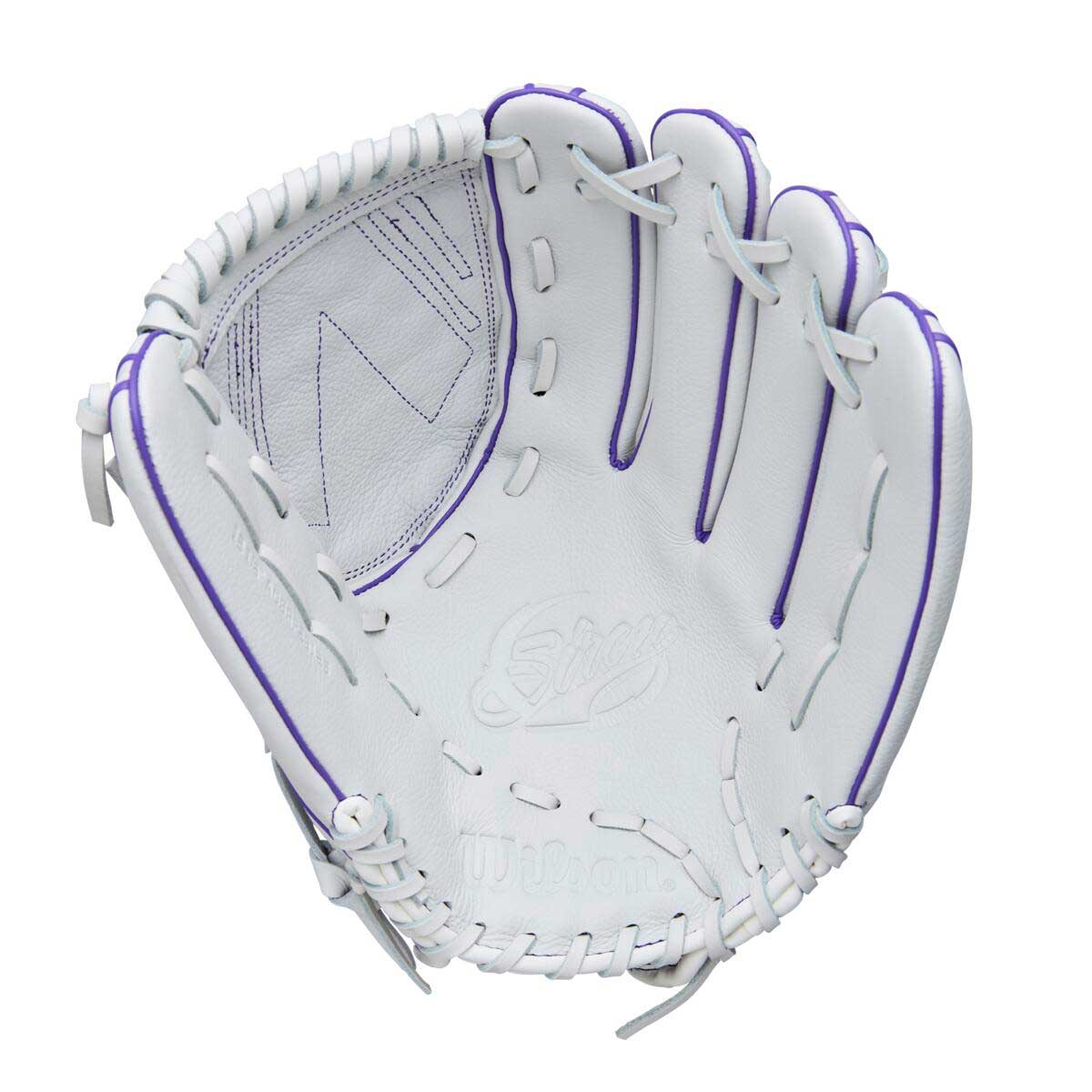 Wilson A500 Siren Fastpitch White/Seafoam/Purple 12.5" - Image 2