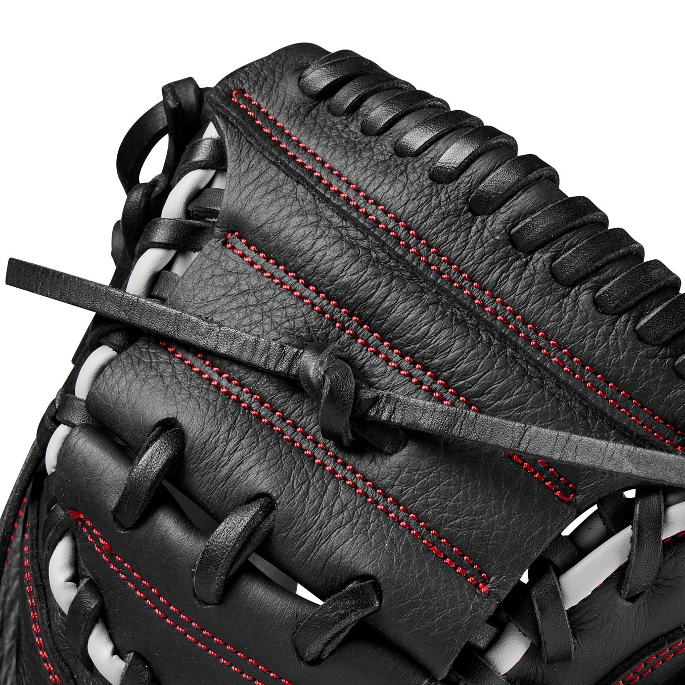 Wilson A700 Catchers Mitt Black/Silver/Red 32.5"-RHT - Image 5