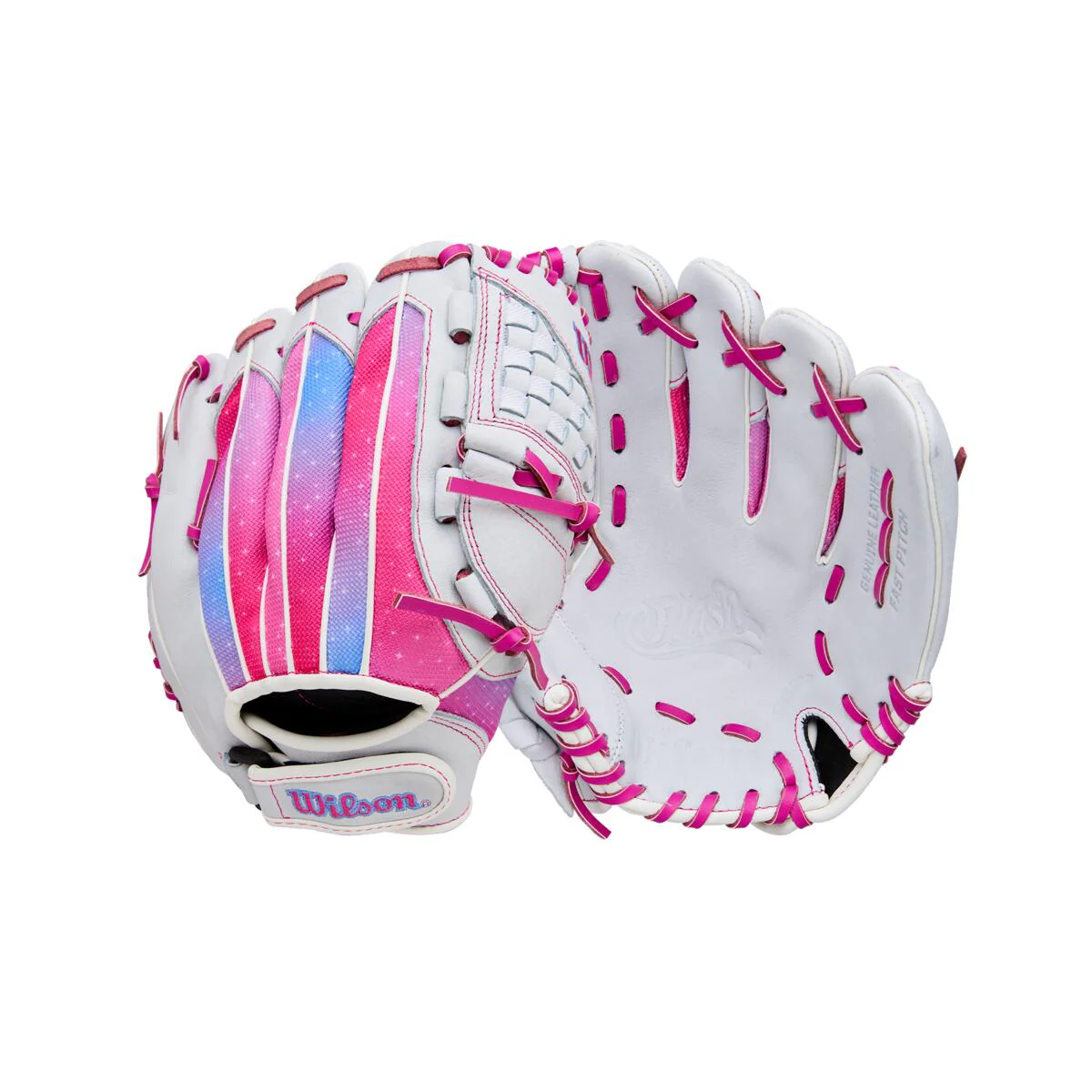 Wilson Flash Closed Web White/Flamingo Pink 11.5" - Image 4