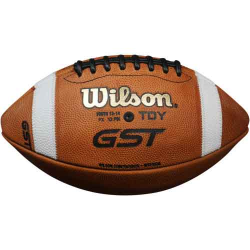 Wilson GST Leather Game Football - Youth (ages 12-14)